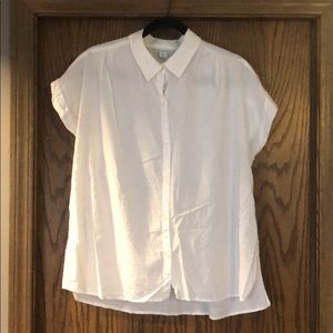 Brand New! Classic white button down - L